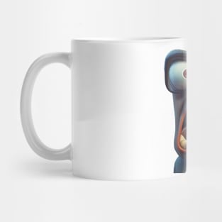 Screaming Man with big Eyes Mug